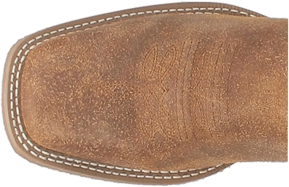 Laredo Mens Chet Embroidered Square Toe Casual Boots Mid Calf - Brown