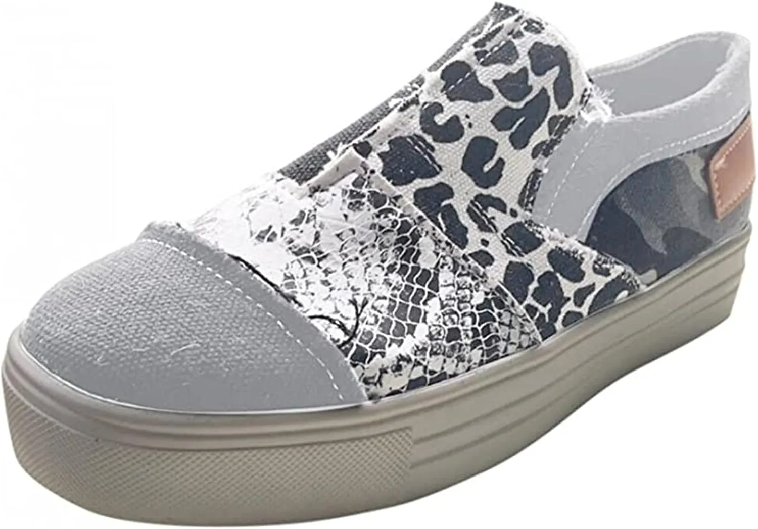 Lausiuoe Christmas Shoes For Women Flats Canvas Shoes Fashion Non-Slip Classic Casual Comfort Low Top Walking Sneakers Loafers