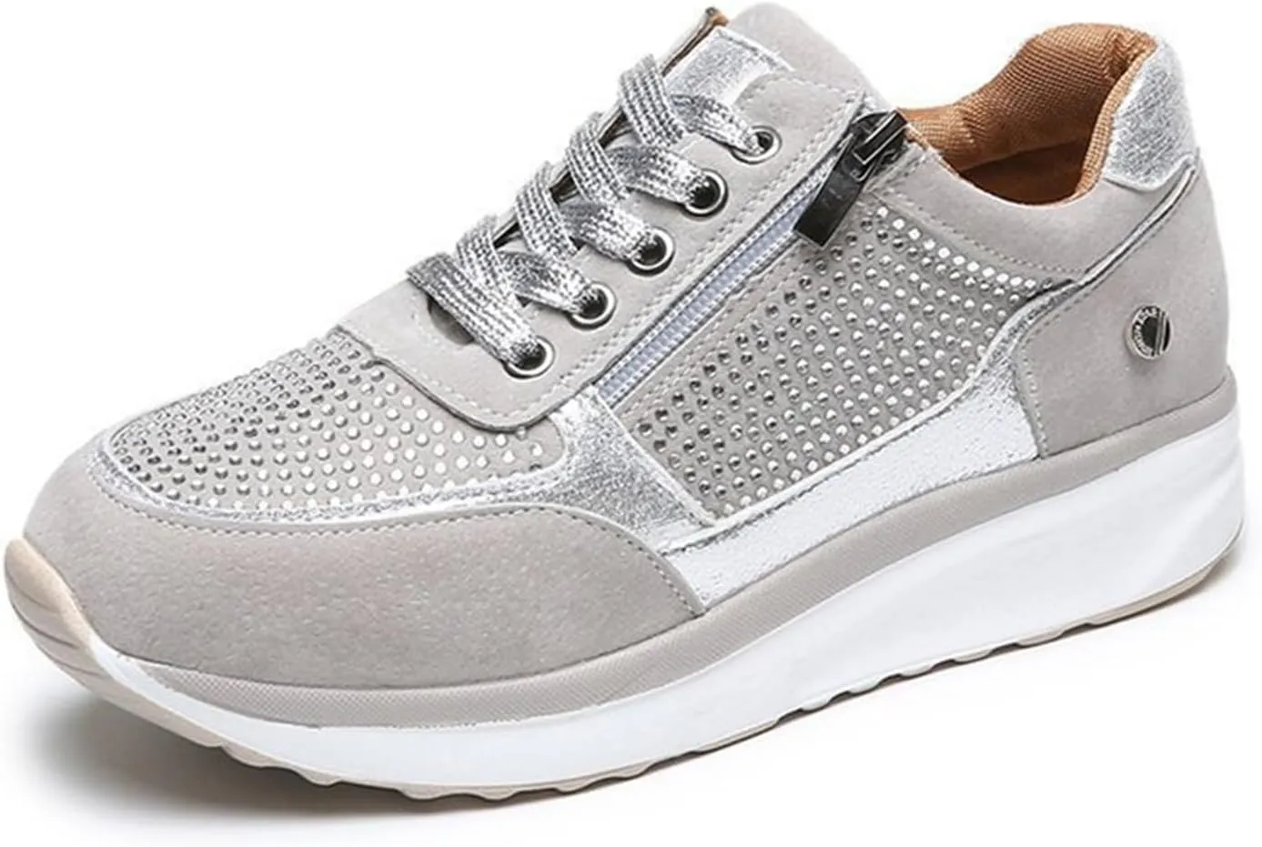 Lausiuoe Flats Shoes Women Comfortable Travel Women's Fashion Canvas Shoes Round Toe Lightweight Non-Slip Flat Sneakers Classic Casual Fall Low Top Soft Comfort Breathable Slip On Walking Loafers
