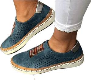 Lausiuoe Shoes For Women Sneakers Cute Low Cut Canvas Walking Shoes Casual Fashion Soft Comfort Slip On Flat Loafers