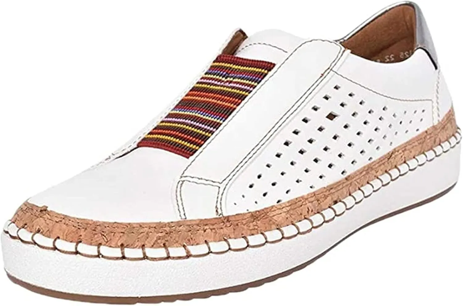 Lausiuoe Shoes For Women Sneakers Cute Slip on Canvas Walking Shoes Low Top Non Slip Fashion Casual Soft Flat Loafers