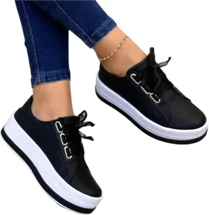 Lausiuoe Sneakers For Women Walking Shoes Comfortable Canvas Sneakers Low Top Fashion Casual Soft Non-Slip Flat Loafers
