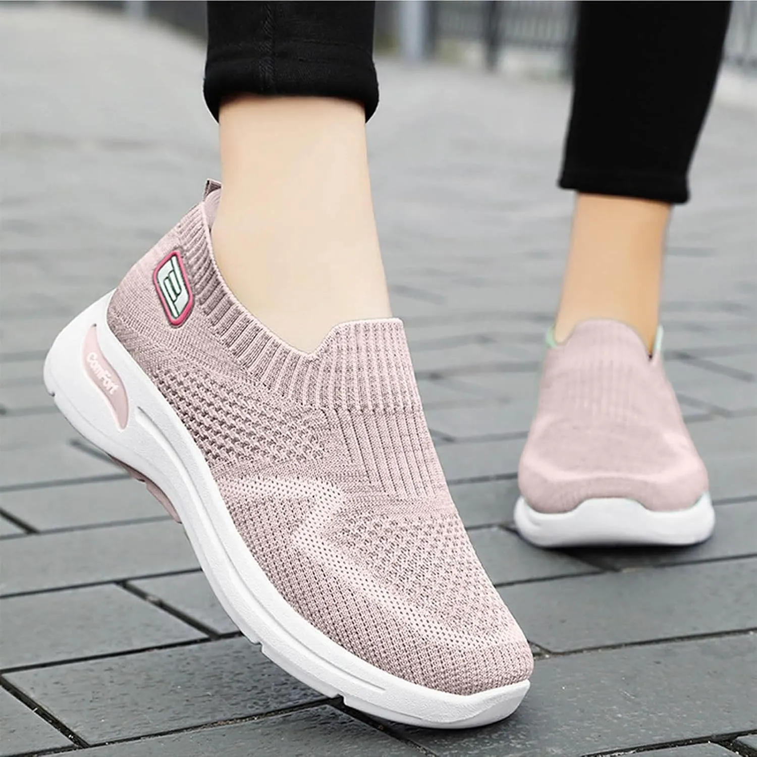 Loafers for Women Casual Women's Comfortable & Lightweight Loafers Slip On Sneakers Flat No Slip Sneaker J41 Water Shoes