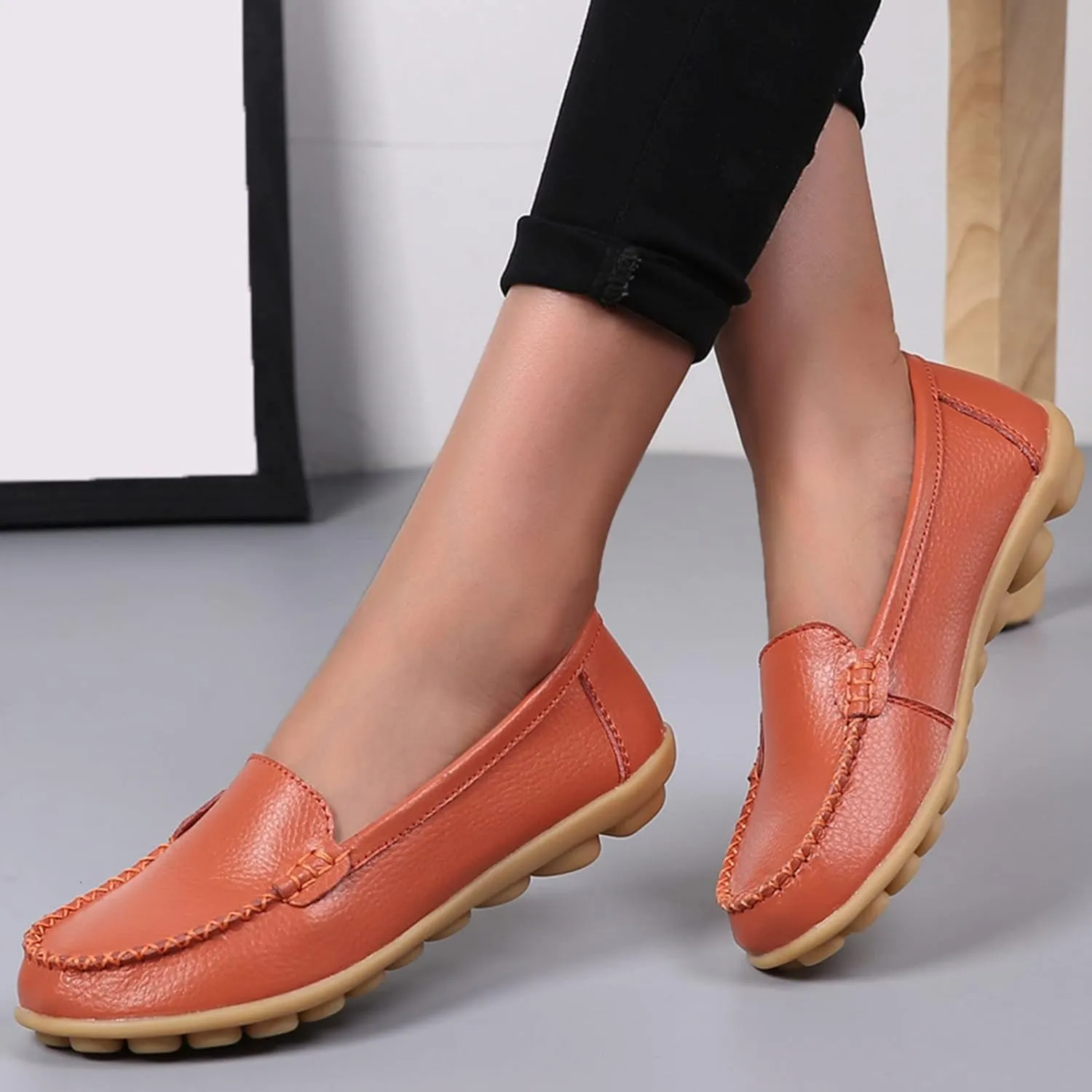 Loafers for Women Comfort Flat Shoes Lightweight Moccasins Shoes Slip On Penny Loafers Casual Work Shoes