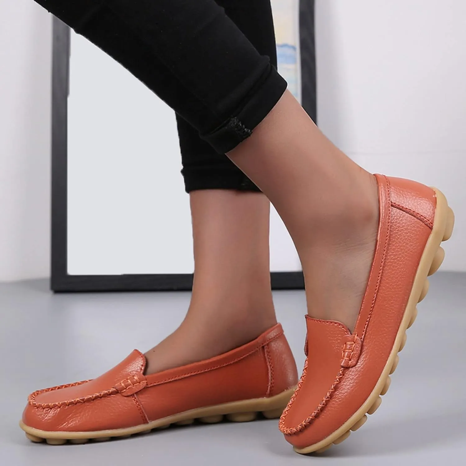 Loafers for Women Comfort Flat Shoes Lightweight Moccasins Shoes Slip On Penny Loafers Casual Work Shoes