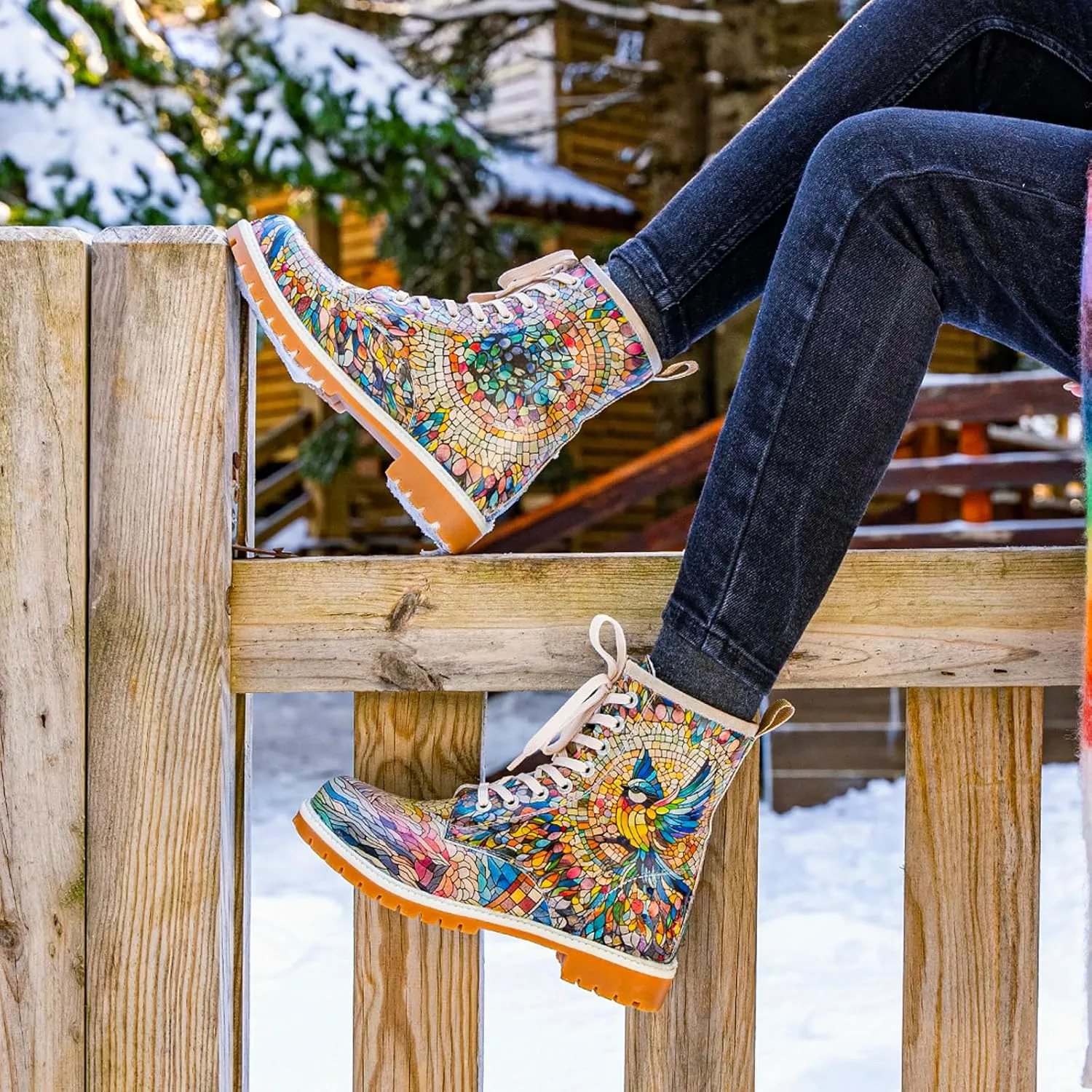 Long Boots for Women  Vegan Leather and Unique Design Womens Winter Boots