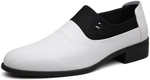 Men Dress Shoes Classic Modern Slip On Oxford Shoes Leather Shoes for Men(8.5)