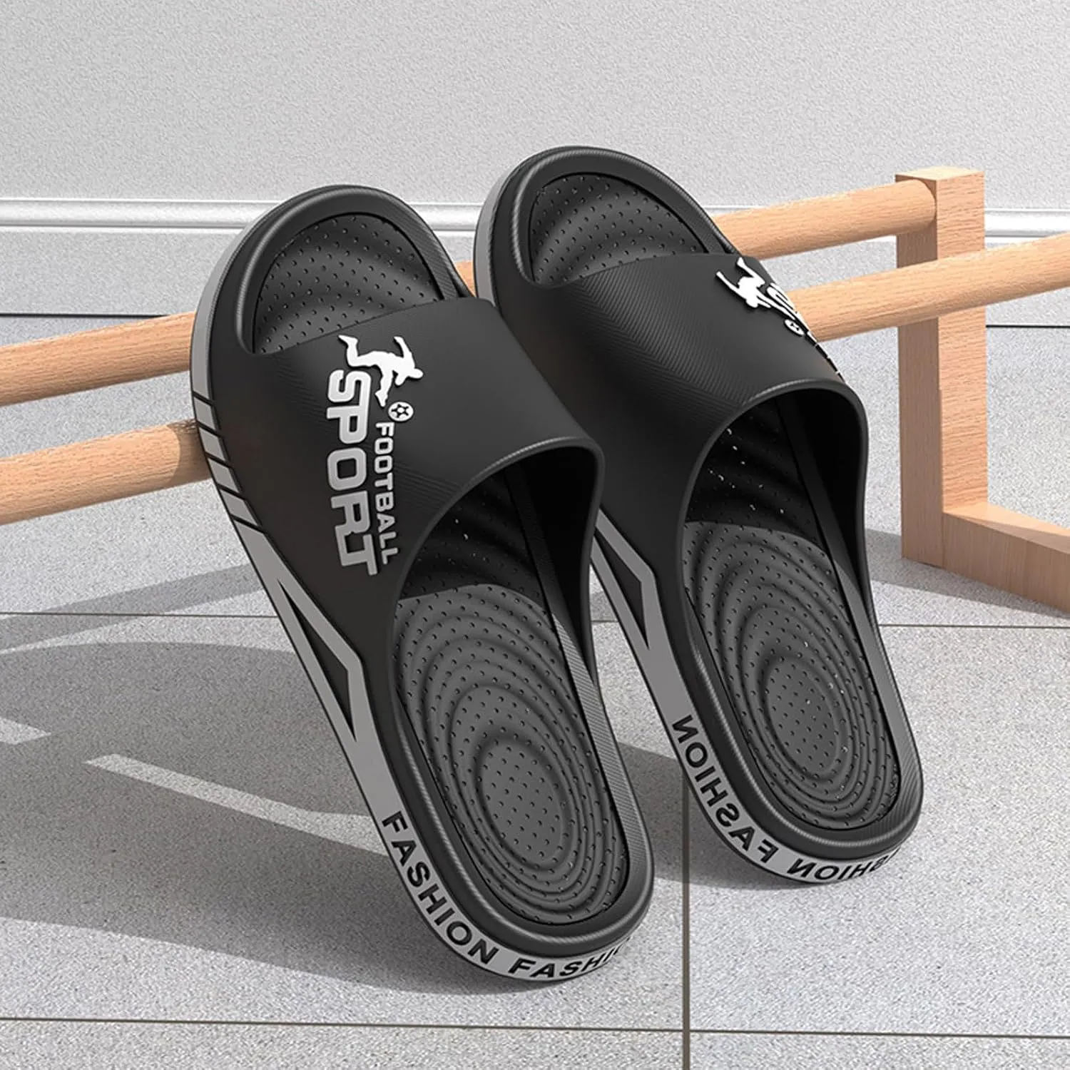 Men Solid Shower Room Home Non Slip Breathable Massage Soft Sole Quick Drying Slipper Comfortable Crazy Slippers for Men