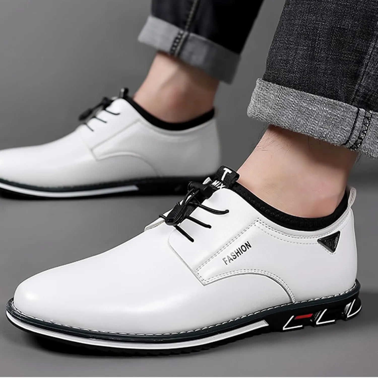 Mens Casual Shoes Flat Lace-up Wedding Dress Shoes Business Office Comfort Loafers Fashion Walking Driving Sneakers
