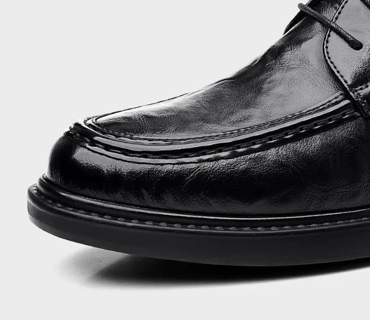 Mens Classic Leather Dress Shoes Casual Business Formal Men Oxford Lace-up Wedding Tuxedo Shoes