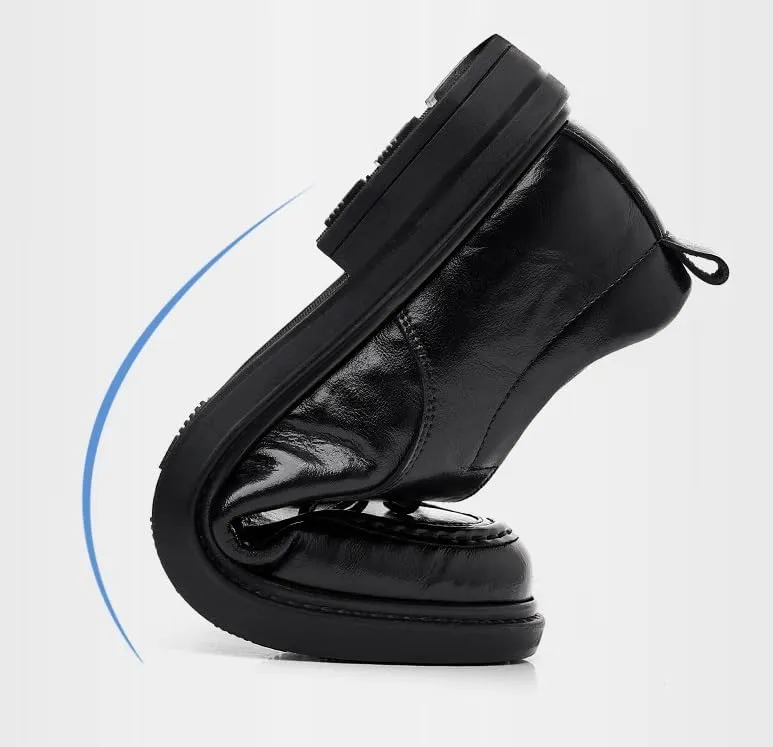 Mens Classic Leather Dress Shoes Casual Business Formal Men Oxford Lace-up Wedding Tuxedo Shoes