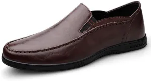 Men's Classic Retro Casual Dress Shoes Mens Formal Business Wedding Derby Shoes Slip-on Loafers for Men