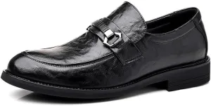 Mens Derby Shoes Casual Classic Low Top Leather Dress Shoes Vintage High Gloss Dress Shoes Lightweight(8)