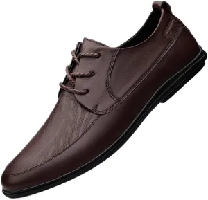 Mens Derby Shoes Dress Sneakers Non-Slip Platform Wingtip Brogue Summer Work Formal Oxford Shoes
