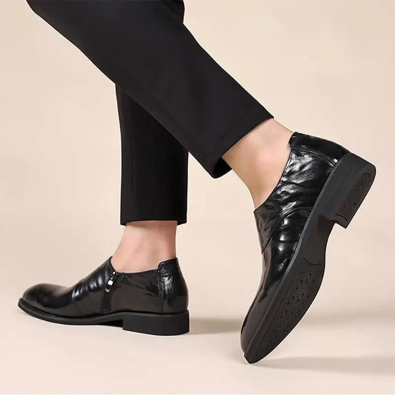 Mens Derby Shoes Modern Business Wingtip Lace Up Dress Shoes Fashion Men’s Dress Oxford Formal Shoes Leather Business Shoes(6.5)