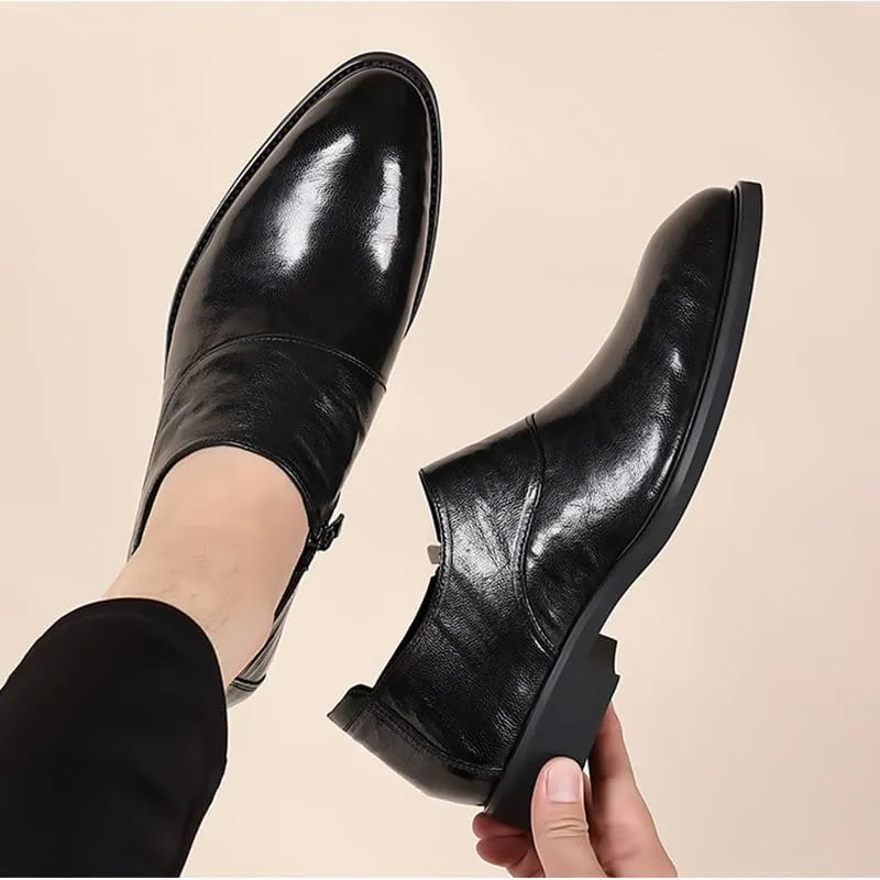 Mens Derby Shoes Modern Business Wingtip Lace Up Dress Shoes Fashion Men’s Dress Oxford Formal Shoes Leather Business Shoes(6.5)