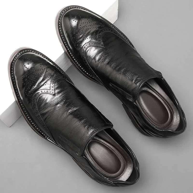 Men’s Dress Shoes Business Casual Slip-Ons Men Oxfords Shoes Wedding Prom Tuxedo Loafers Shoes
