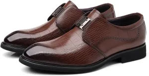 Men's Dress Shoes Classic Slip On Pointed Toe Formal Shoes Business Oxfords Shoes for Men