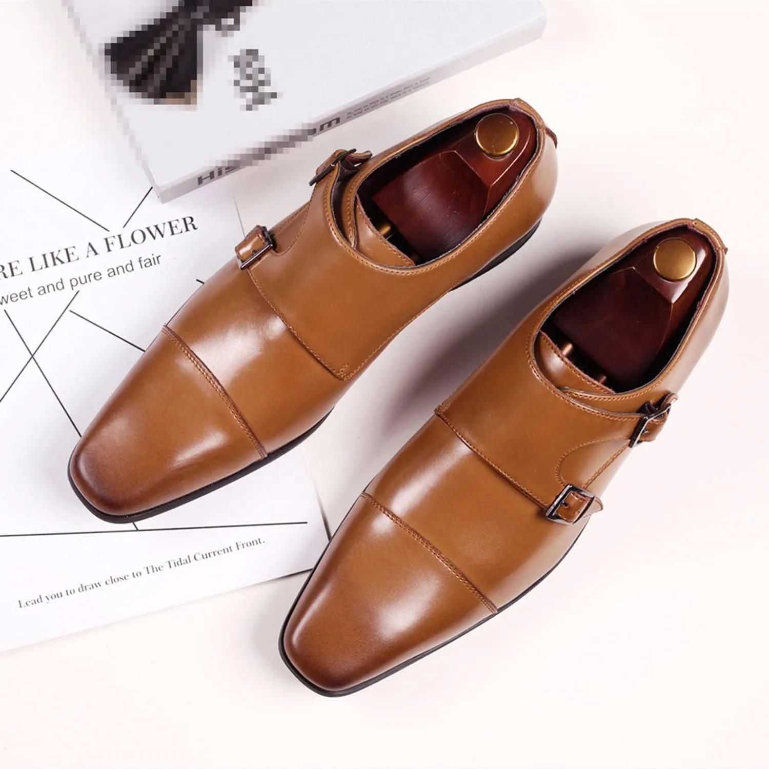 Men's Dress Shoes for Men Formal Classic Oxfords Tuxedo Dress Shoes Modern Formal Business Derby Shoes