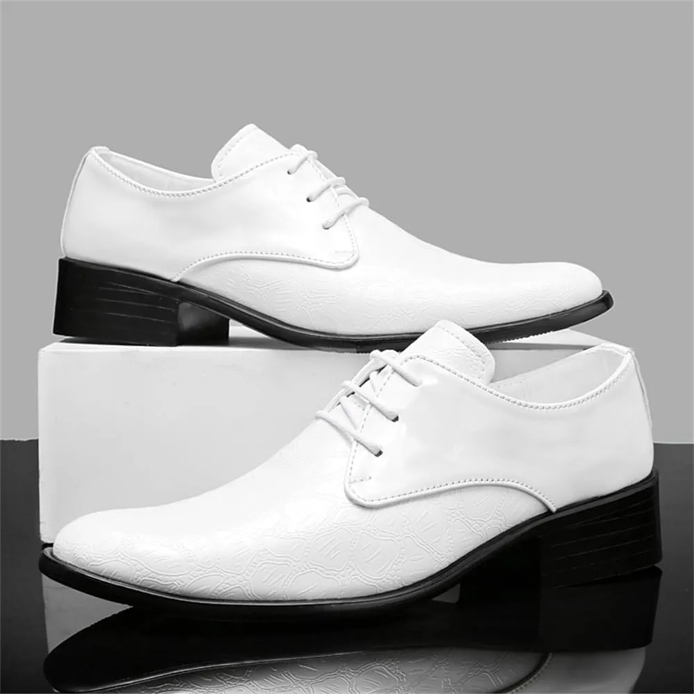 Men's Dress Shoes Formal Business Oxfords Plain Toe Lace Up Derby Shoes