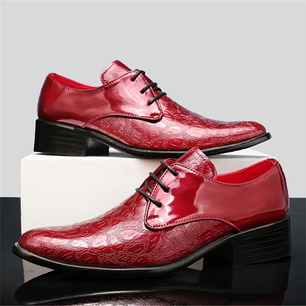 Men's Dress Shoes Formal Business Oxfords Plain Toe Lace Up Derby Shoes