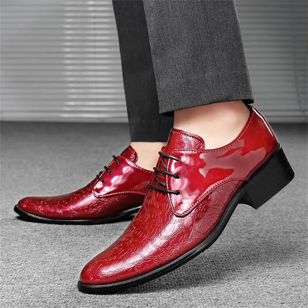 Men's Dress Shoes Formal Business Oxfords Plain Toe Lace Up Derby Shoes