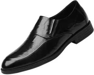 Men's Dress Shoes Leather Business Formal Slip-On Loafers Lightweight Derby for Men