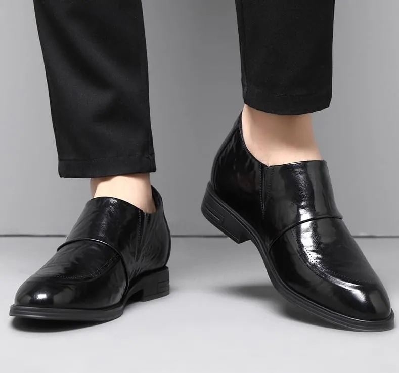 Men's Dress Shoes Leather Business Formal Slip-On Loafers Lightweight Derby for Men