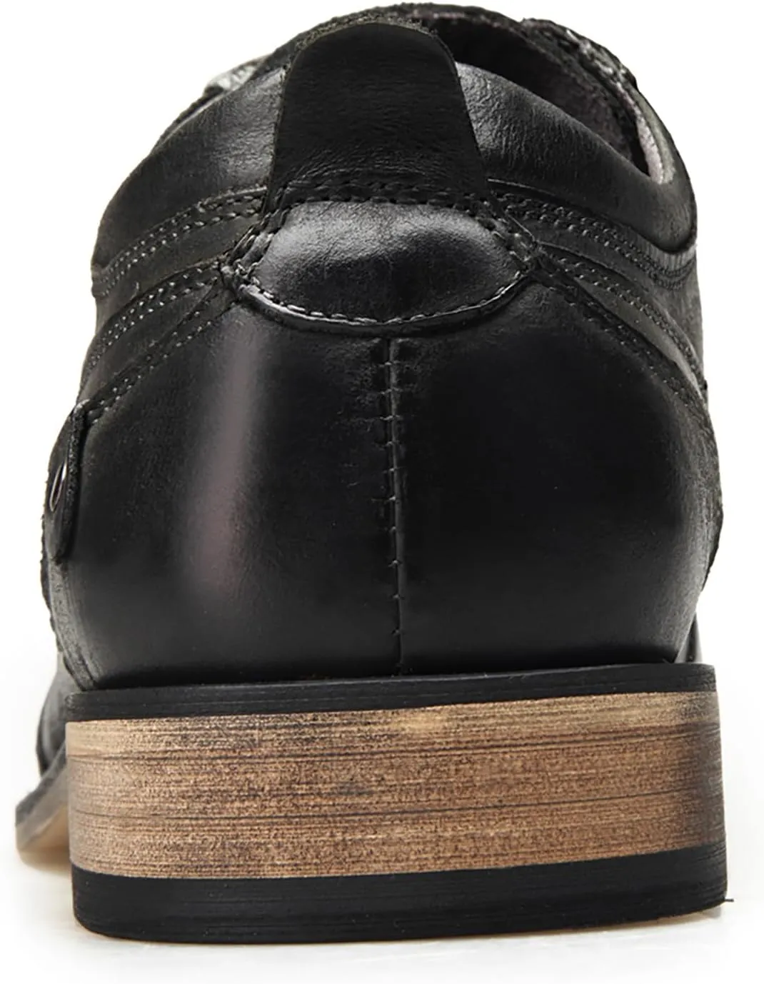 Men's Dress Shoes Leather Formal Business Oxford Derby Brogue Retro Dress Shoes for Men