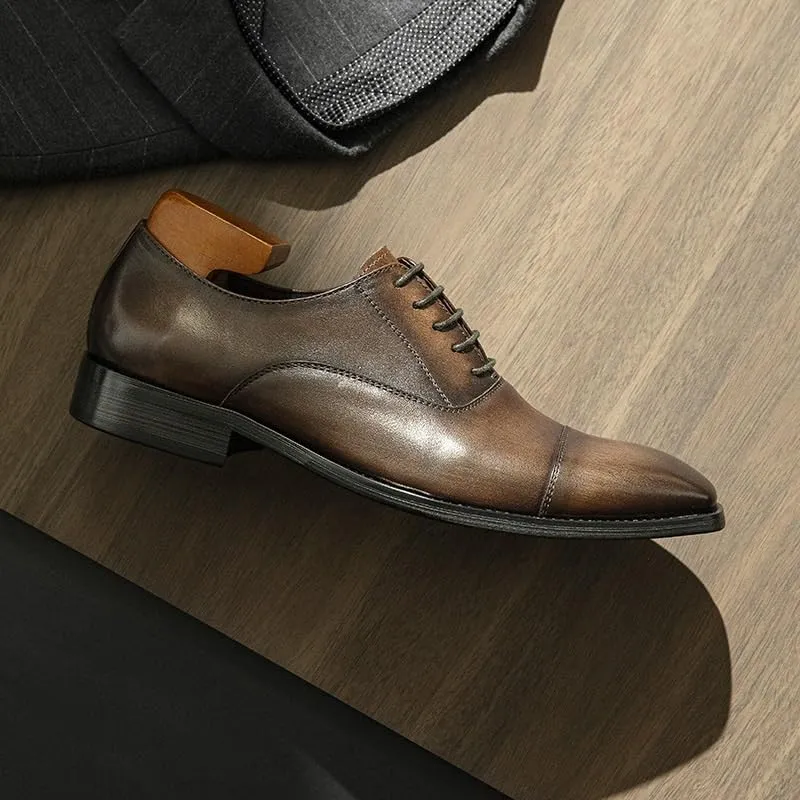 Men's Dress Shoes Men Modern Derby Tuxedo Shoes Classic Formal Business Oxfords Shoes for Men