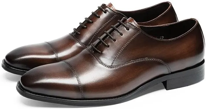 Men's Dress Shoes Men Modern Derby Tuxedo Shoes Classic Formal Business Oxfords Shoes for Men