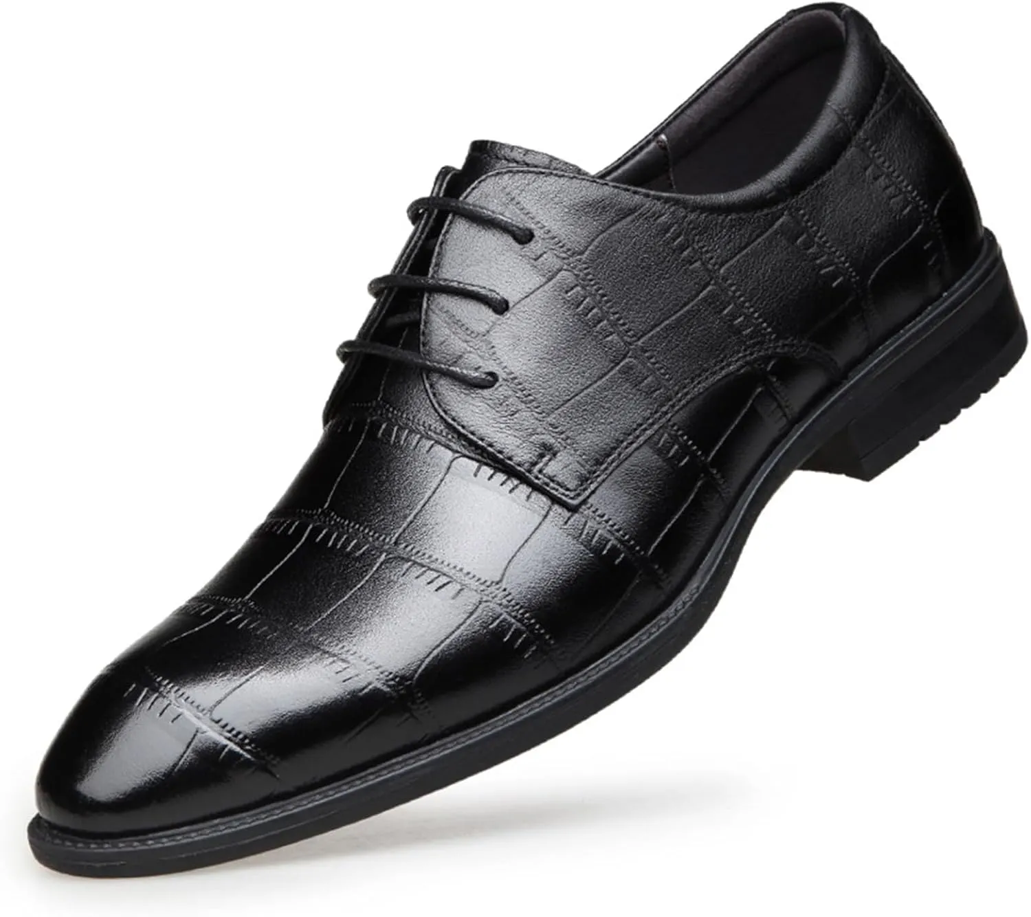 Men's Dress Shoes Oxford Formal Classic Business Shoes Business Party Formal Shoes Faux Patent Leather Tuxedo New