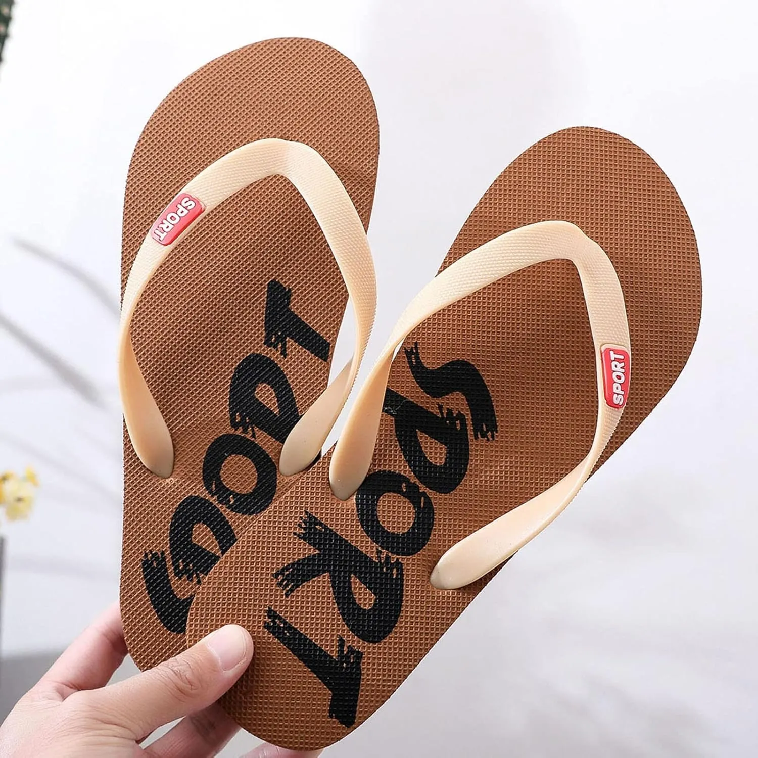 Men's Flip-Flops Men Shoes Flat Herringbone Slippers Fashion Casual Beach Casual Sandals