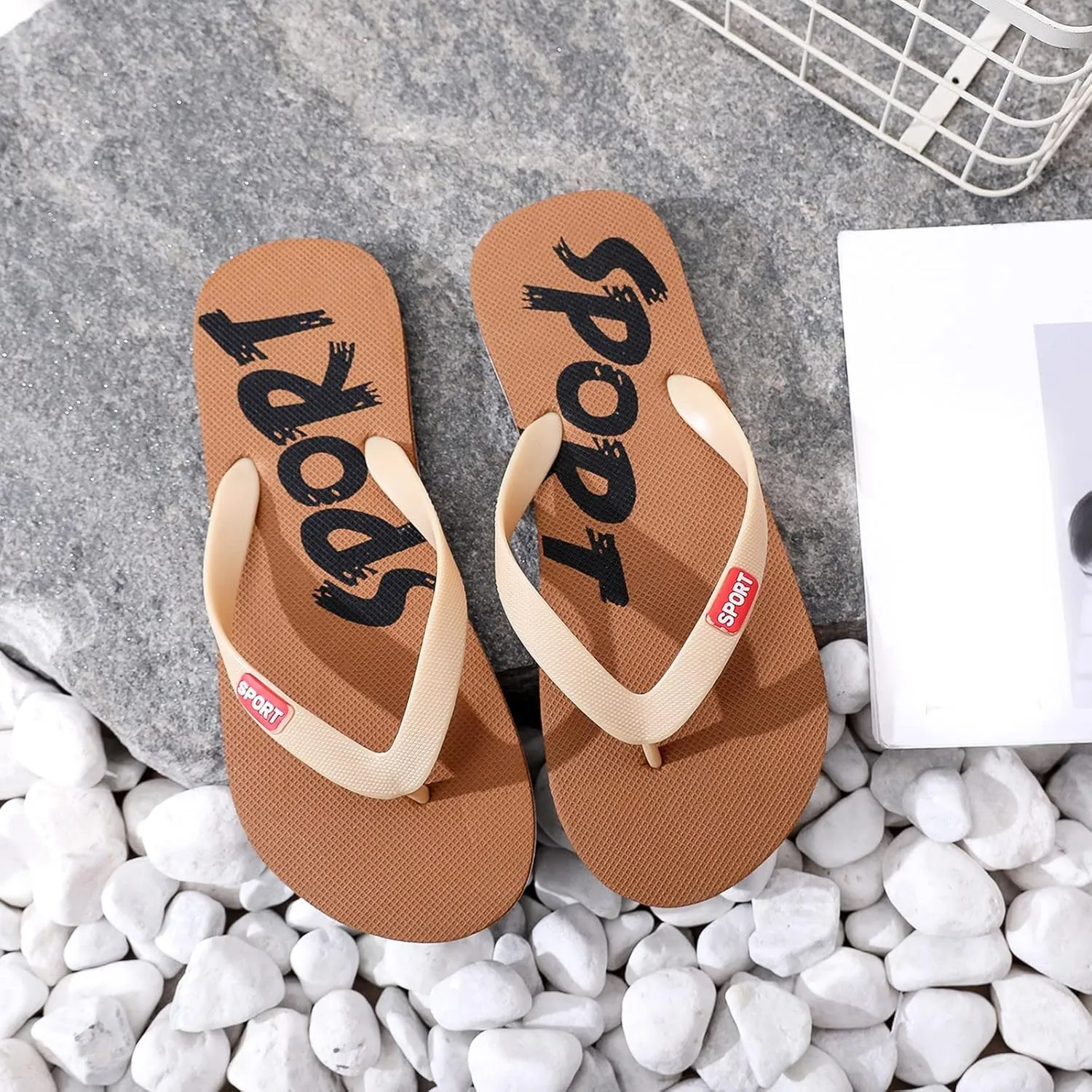 Men's Flip-Flops Men Shoes Flat Herringbone Slippers Fashion Casual Beach Casual Sandals
