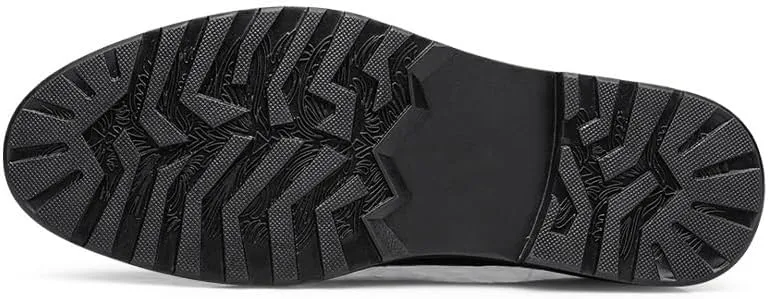 Men's Lace-up Dress Shoes - Comfortable Leather Oxfords Shoes for Business with Arch Support