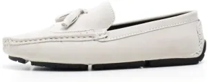 Men's Loafers Square Toe Wingtips Suede Vegan Leather with Tassel Anti-Slip Lightweight Flat Heel Outdoor Party Slip-ons