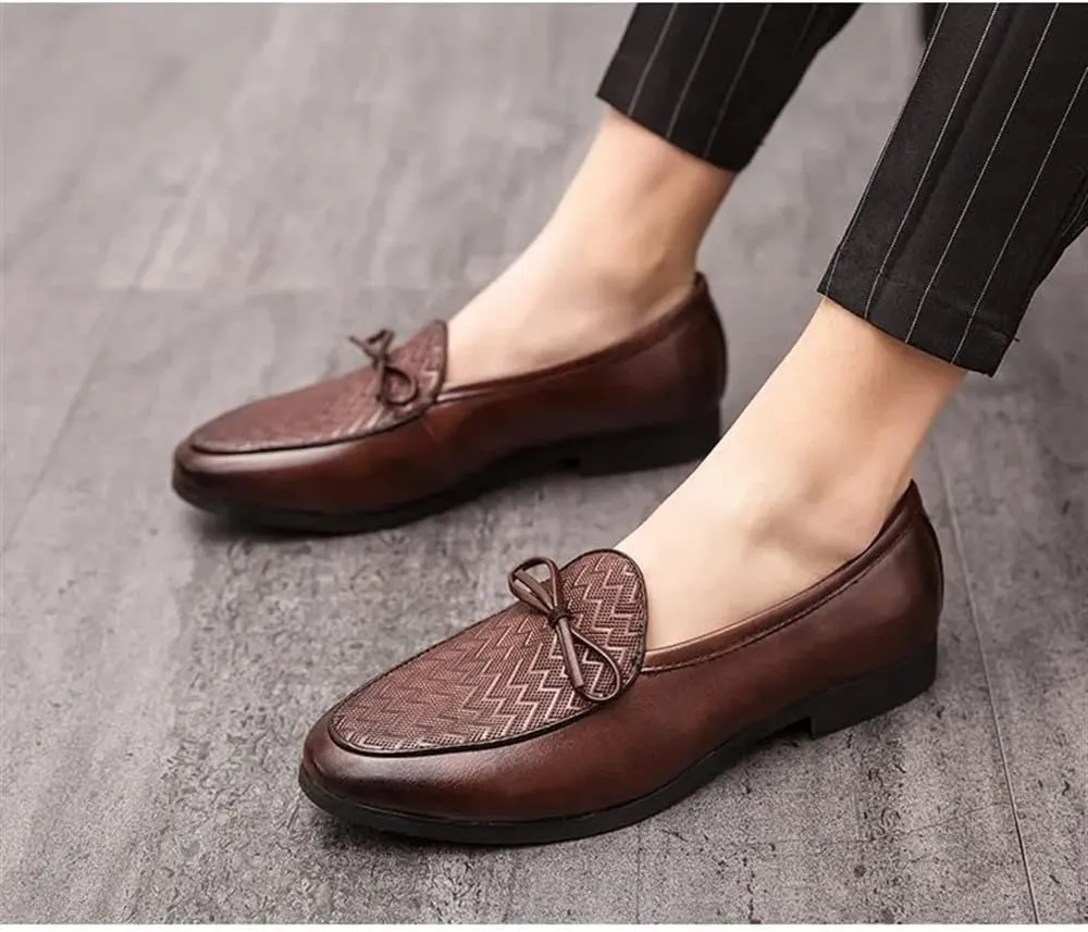 Mens Loafers Tassel Lightweight Solid Colors Solid Colors Leather Slip Resistant Lightweight Comfortable Party Slip-ons