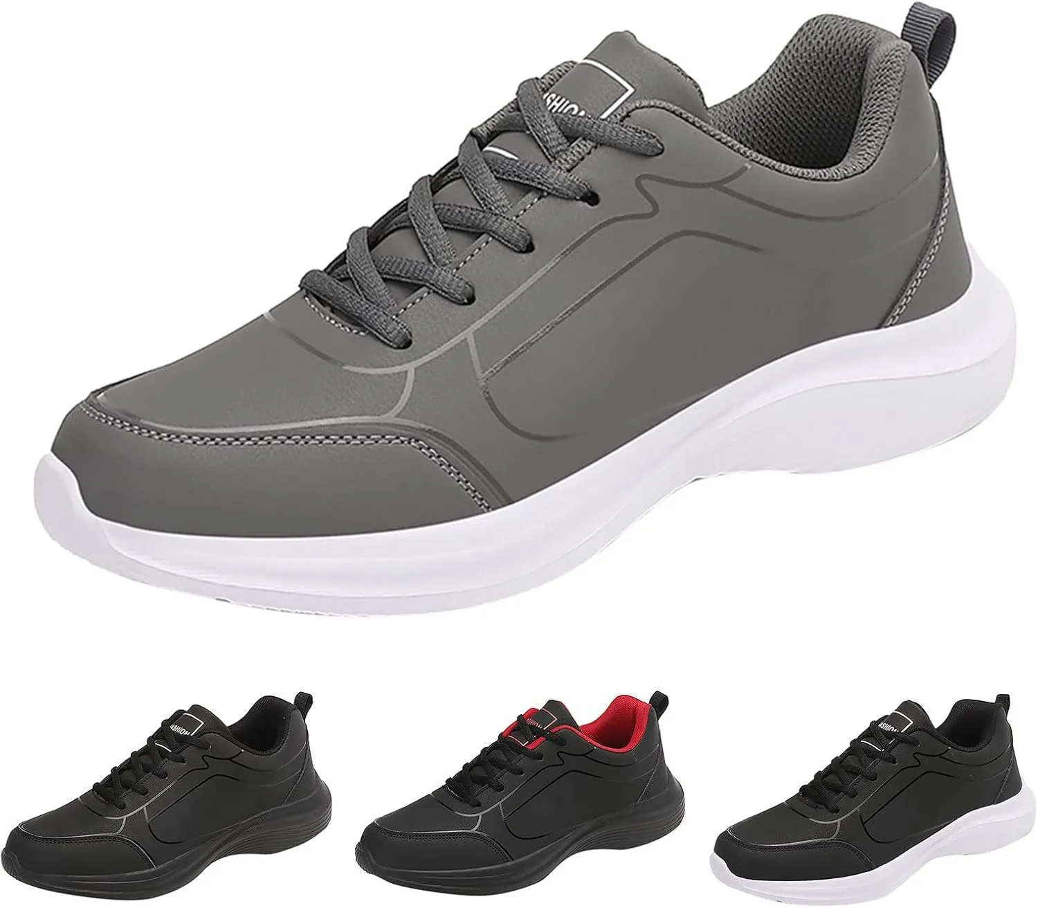 Men's Non Slip Barefoot Minimalist Shoes Slip-On Comfortable Light-Weight Shoe Lightweight Elderly Slip on Shoes