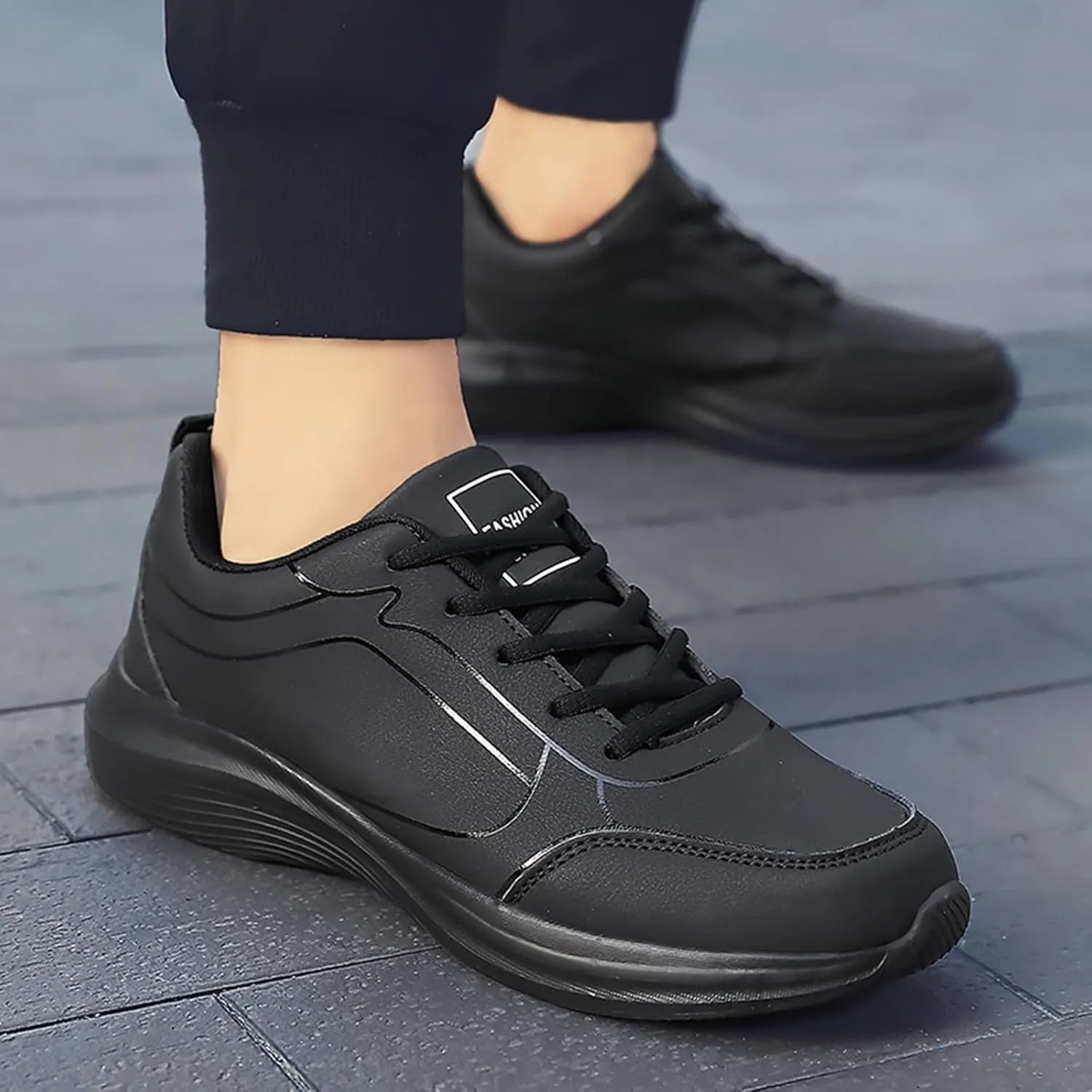 Men's Non Slip Barefoot Minimalist Shoes Slip-On Comfortable Light-Weight Shoe Lightweight Elderly Slip on Shoes