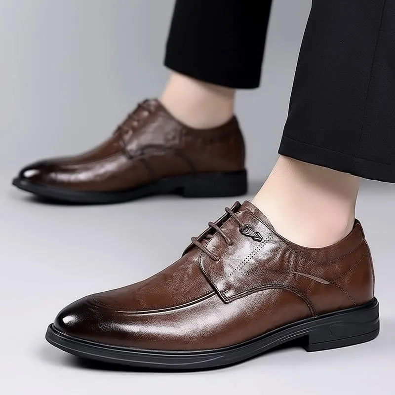 Mens Oxford Men's Luxury Brogue Oxfords Shoes Formal Business Casual Oxford Trendy Plaid Upper Tuxedo Shoes for Men Non Slip Casual Business Work Breathable Formal Shoes Dress Shoes(10)