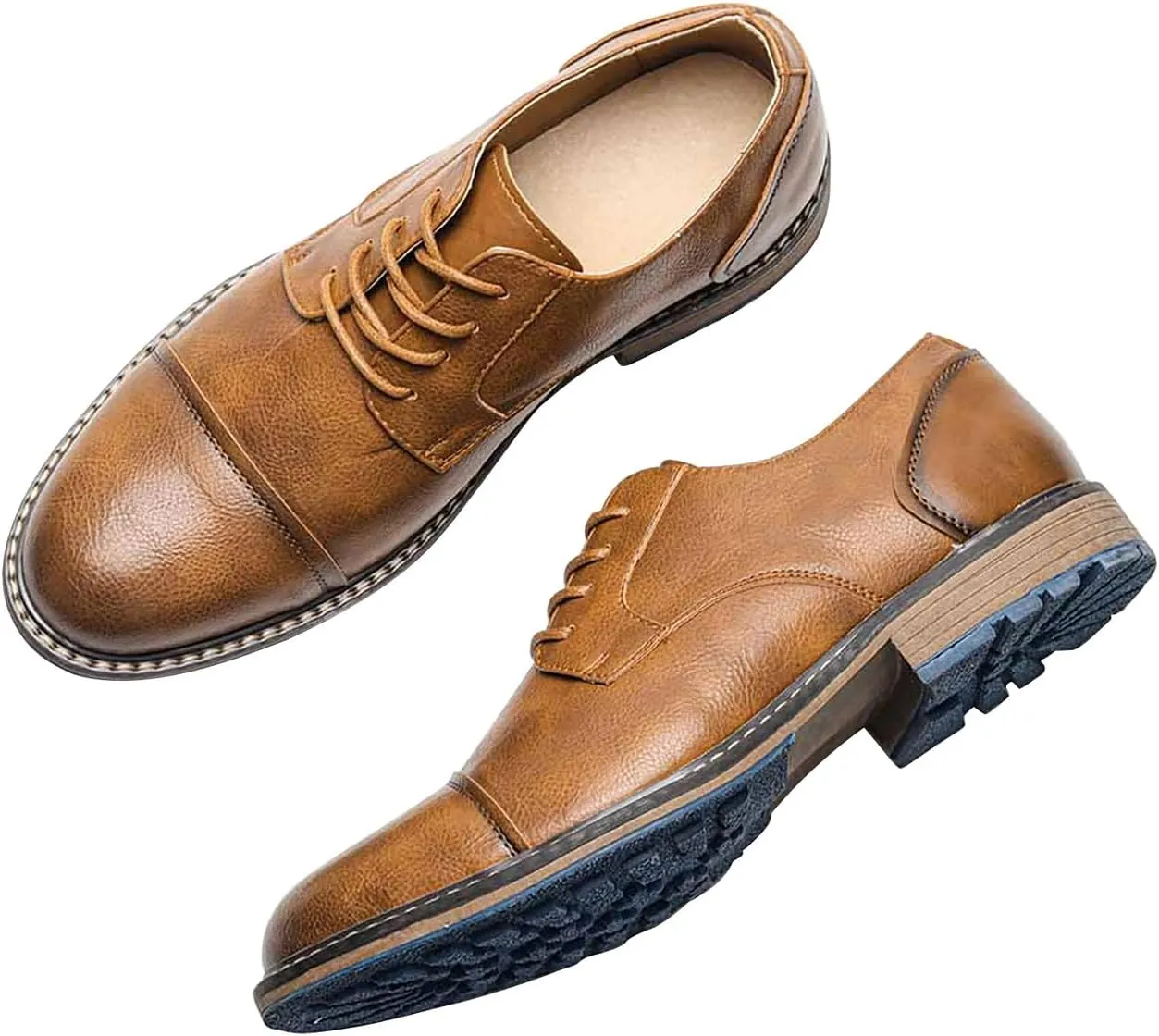 Mens Oxfords Formal Dress Leather Dress Wedding Business Fashion Tuxedo Walking Shoes for Men