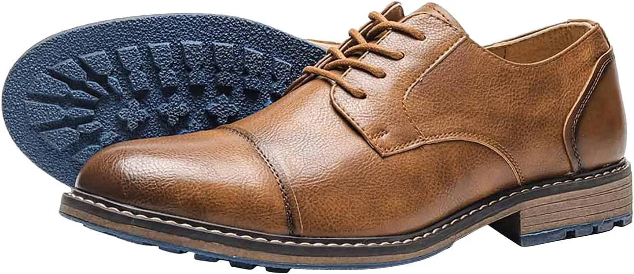 Mens Oxfords Formal Dress Leather Dress Wedding Business Fashion Tuxedo Walking Shoes for Men