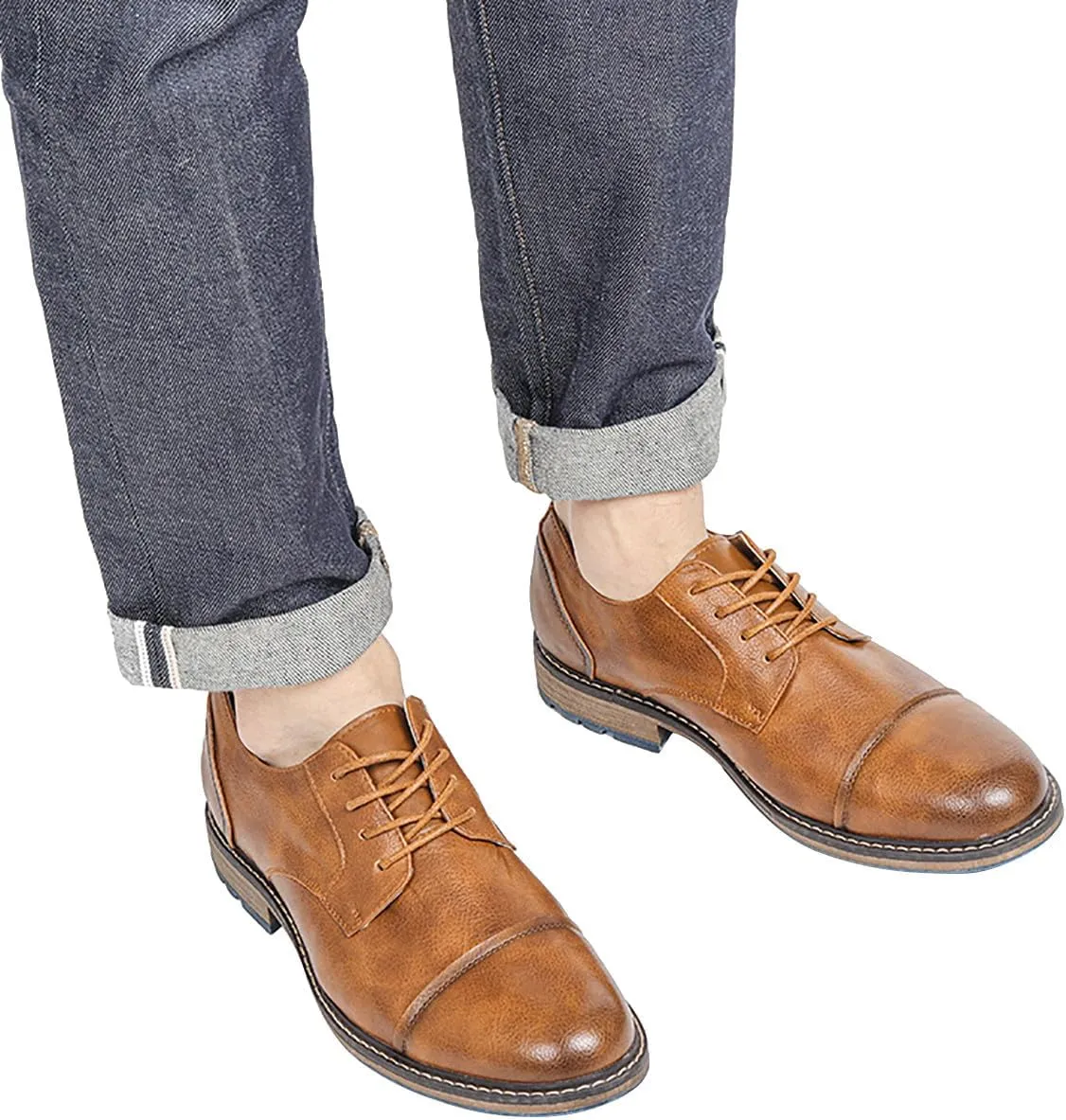Mens Oxfords Formal Dress Leather Dress Wedding Business Fashion Tuxedo Walking Shoes for Men
