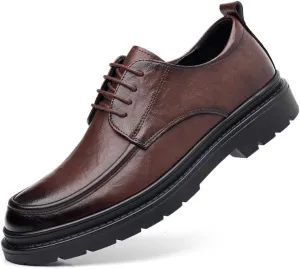 Men's Oxfords Shoes Classic Dress Lace Up Leather Men Dress Shoes