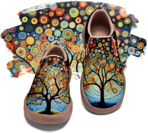 Mens Painted Travel Shoes Casual Loafers Walking Slip-Ons Comfortable Art Fashion Sneakers