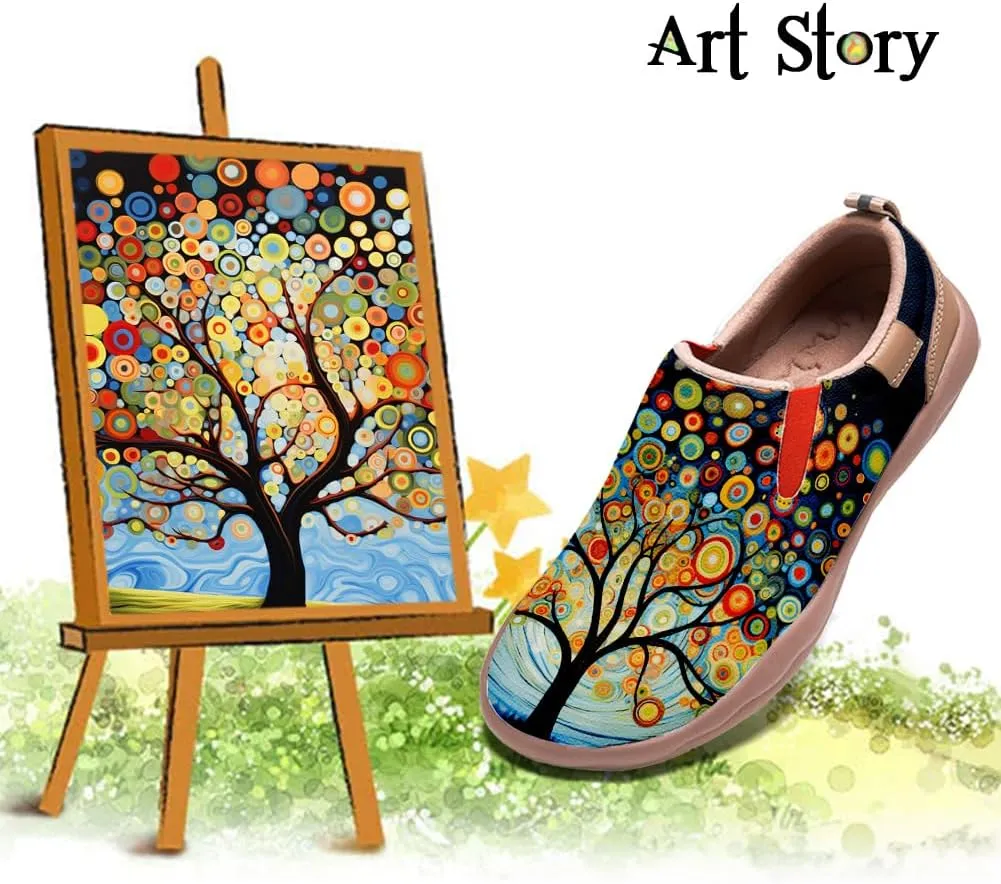 Mens Painted Travel Shoes Casual Loafers Walking Slip-Ons Comfortable Art Fashion Sneakers
