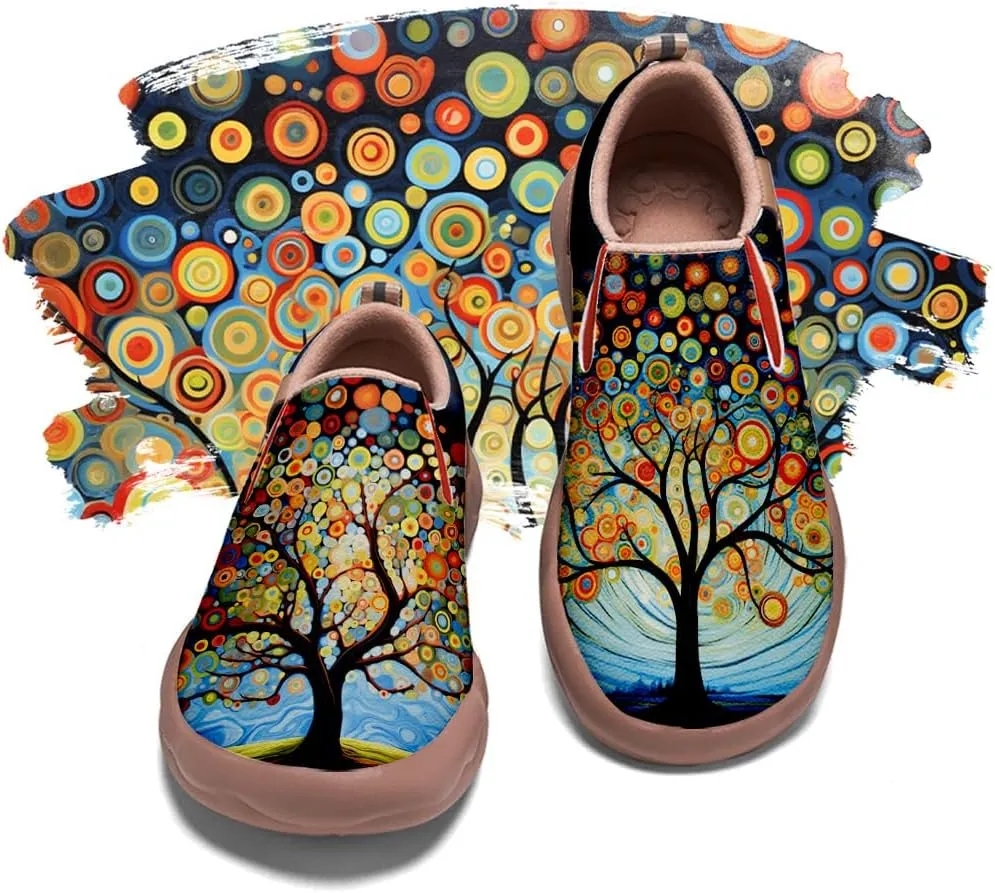 Mens Painted Travel Shoes Casual Loafers Walking Slip-Ons Comfortable Art Fashion Sneakers