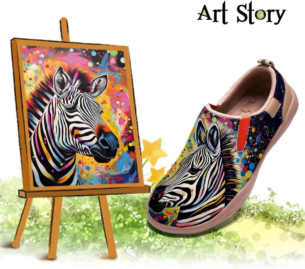 Mens Painted Travel Shoes Casual Loafers Walking Slip-Ons Comfortable Art Fashion Sneakers