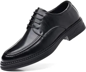 Men's Patent Leather Derby Shoes Pointed Toe Formal Party & Prom Dress Shoes