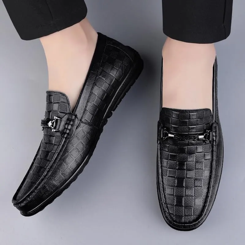Men's Patent Leather Dress Shoes Men Business Casual Loafers Formal Slip On Oxford Shoes